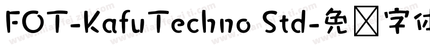 FOT-KafuTechno Std字体转换